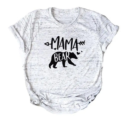 Bear Family Matching Shirts Mama Bear Papa Bear T-shirt Casual Short Sleeve Women Baby Kids T Shirt Cotton Top Tee Drop Ship