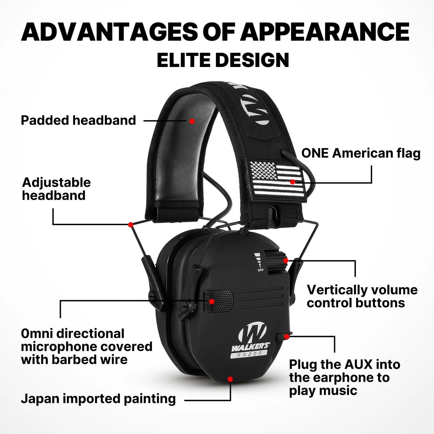 Hot!Earmuffs Active Headphones for Shooting Electronic Hearing protection Ear protect Noise Reduction active hunting headphone